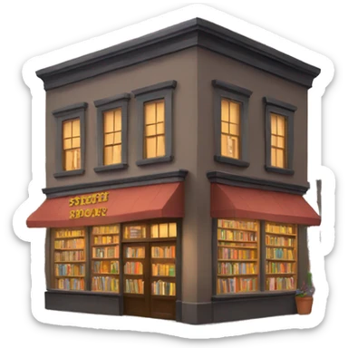 Cozy bookstore  sticker