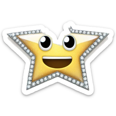 Diamante en forma de estrella sticker