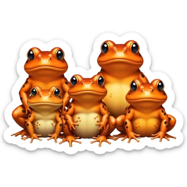 toads Amphibian   Fire Bellied Toad Family – Bombinatoridae - Frog  sticker