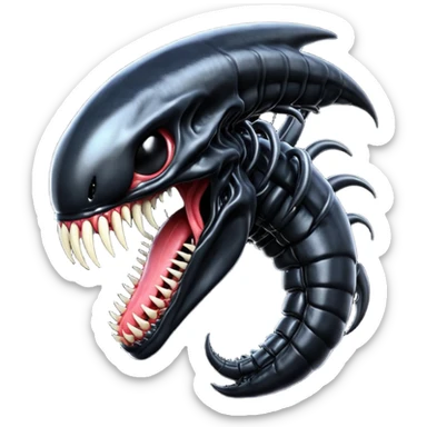  Venom-Xenomorph-hybrid-fantasy-creature sticker
