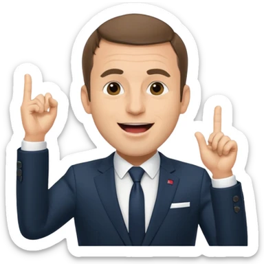 Macron qui tue tung tung tung sahur sticker