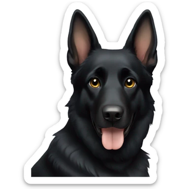 black german shepherd  sticker