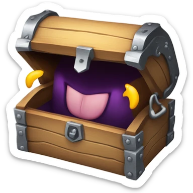 Mimic chest open sticker