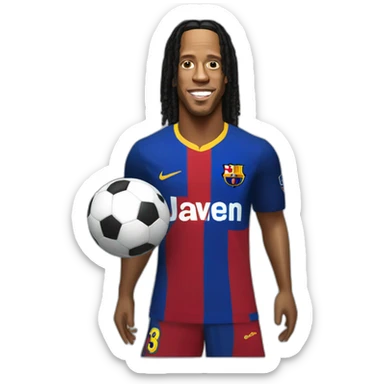ronaldinho realistic sticker