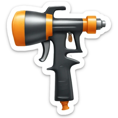 Spray painting gun sticker