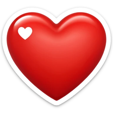 A heart that expresses a deep love for someone. With lots of flair sticker