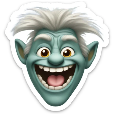 A troll face sticker