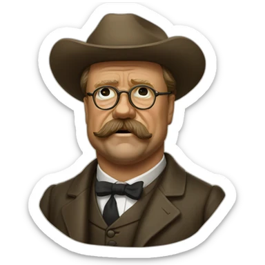 Theodore Roosevelt sticker