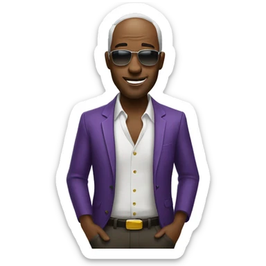 a guy gambling sticker