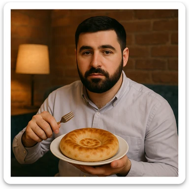 birinchidagi odamni yuziga 2 rasmdagi odamga juda uxshatib chizib bergin xuddu shunday non yen utirganini sticker