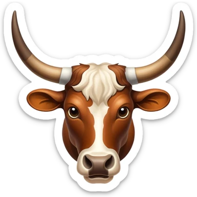 texas longhorn, really long long horns sticker