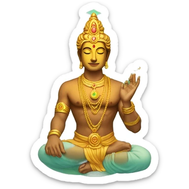chakra vishnu sticker