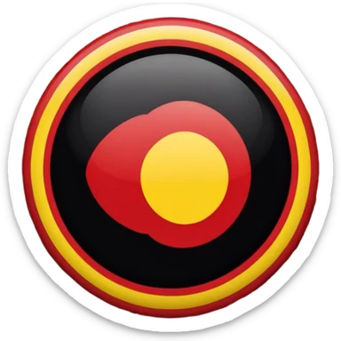 Australian aboriginal flag sticker