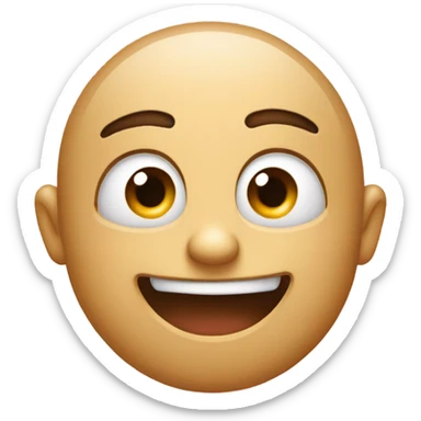 The emoji looking to the side with a half smile, just even more naughty/daring  sticker