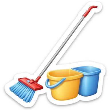 cleaning tools sticker