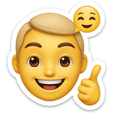 A combination of 😂and🫵 sticker