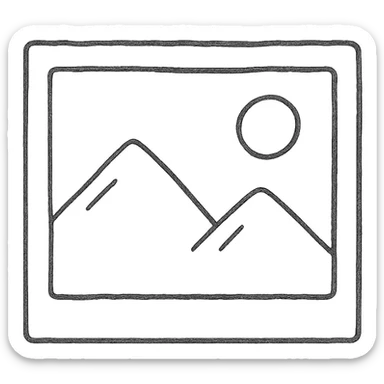 hand-drawn outlined photo gallery icon sticker