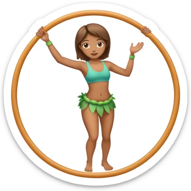 hula hoop sticker