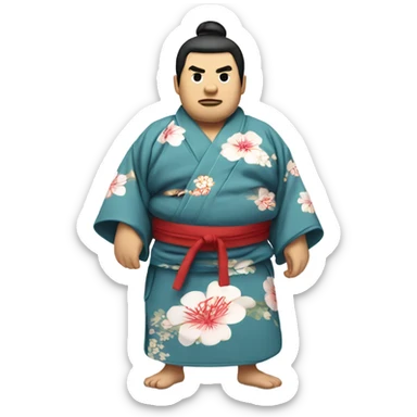 sumo in kimono sticker