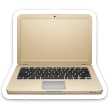 beige laptop sticker