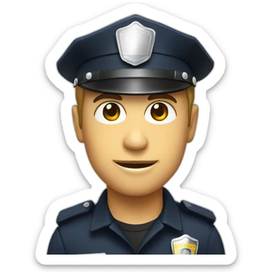 flashing Police lights sticker