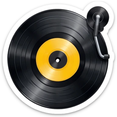 Record vinyl sticker