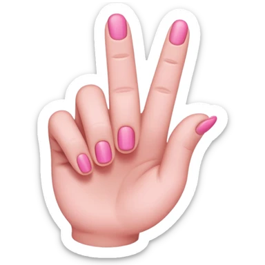 Make a emoji of a very small finger  sticker