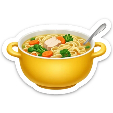 chicken noodles sticker