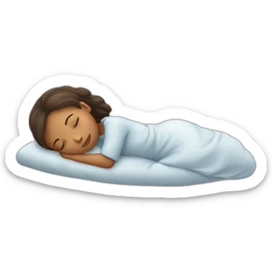 Sleeping girl sticker