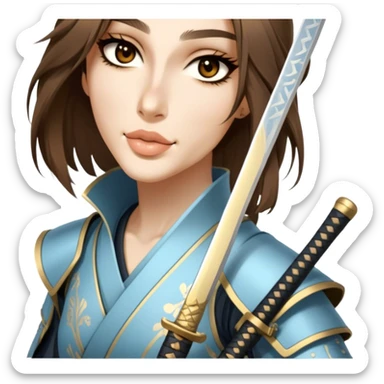 Elegant Samurai sticker