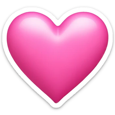 Bubblegum pink heart sticker