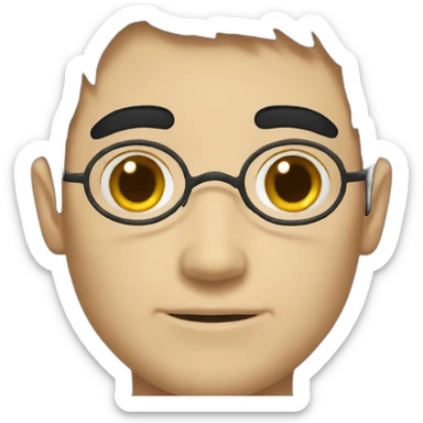 Harry Potter with black hair sticker