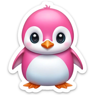 Pink fairy penguin sticker