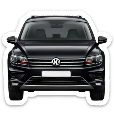 Volkswagen tiguan black frontside sticker
