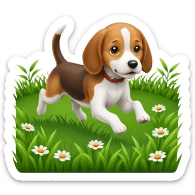 beagling beagle sticker