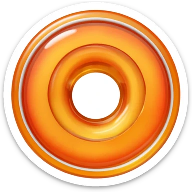 peach ring sticker