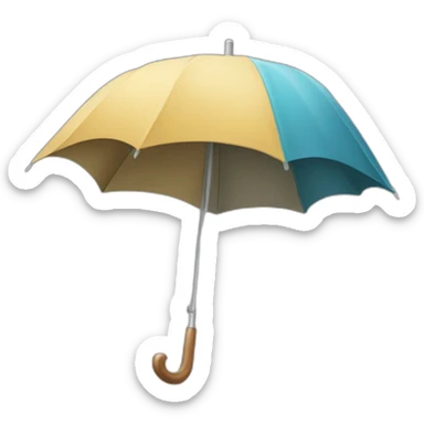 castor sur un parapluie sticker
