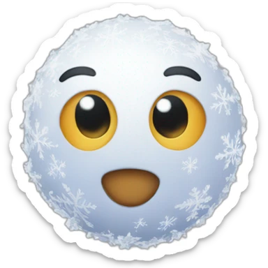  boule-neige  sticker