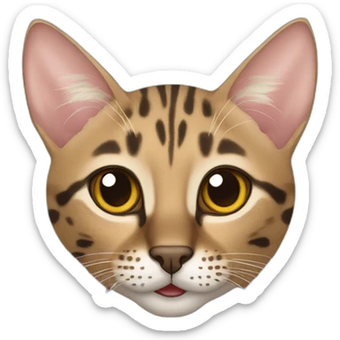 savannah cat sticker