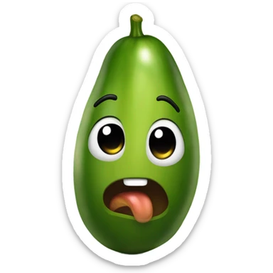 Pepino llorando sticker