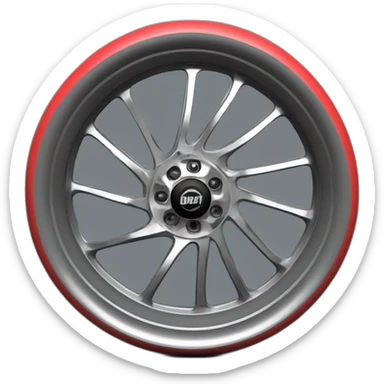 Ducati roue arriere sticker