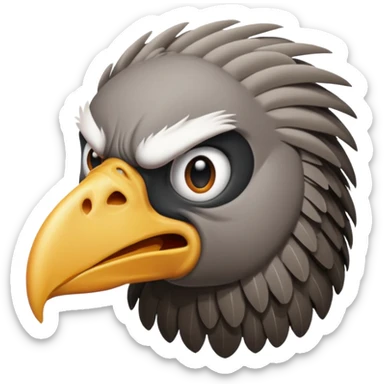 I want an emoji of a vulture with an angry face sticker