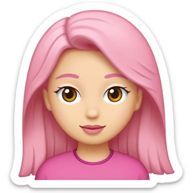 🥳🎀 pembe bir tokasını takan bey kızın elinde bir hediye var sticker