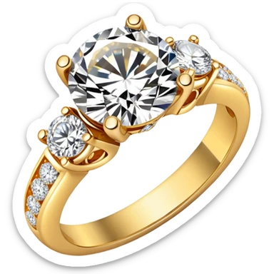Engagement ring sticker