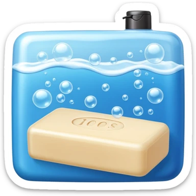 Soap and shampoo sticker