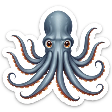 Giant Squid – Huge squid with long curling arms sticker