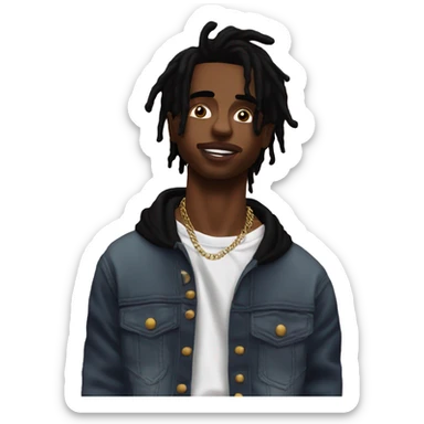 playboi carti front view hd sticker