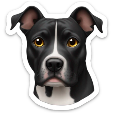 Staffi cabezon negro sticker