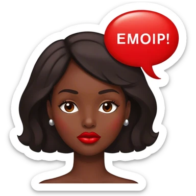 lips and words sticker