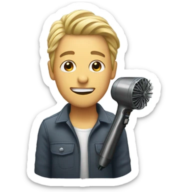 hair blower sticker
